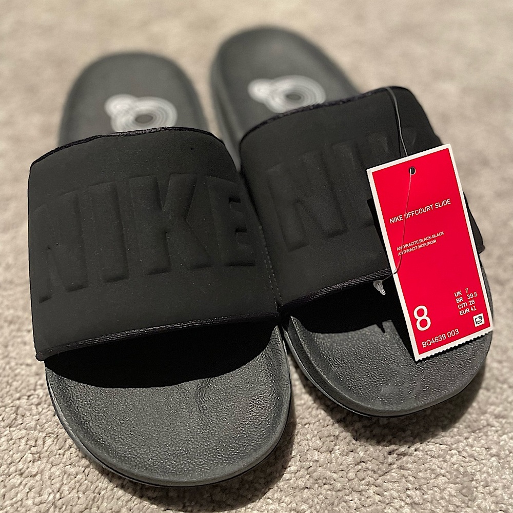 Brand New, Never Worn Nike Women’s Slides. All Black.